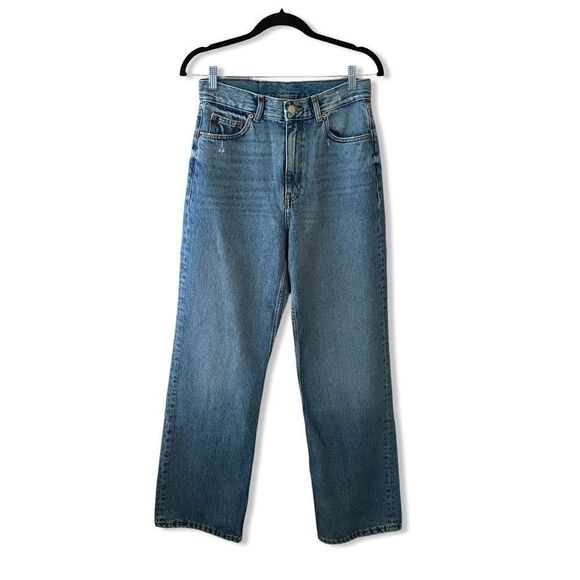 NWT Dr. Denim jeans Echo Wide Leg in Blue Jay high rise straight Revolve 28 - Picture 5 of 13